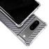 Silver Carbon Fiber Specialty Texture Material Google Pixel 8a Clear Case